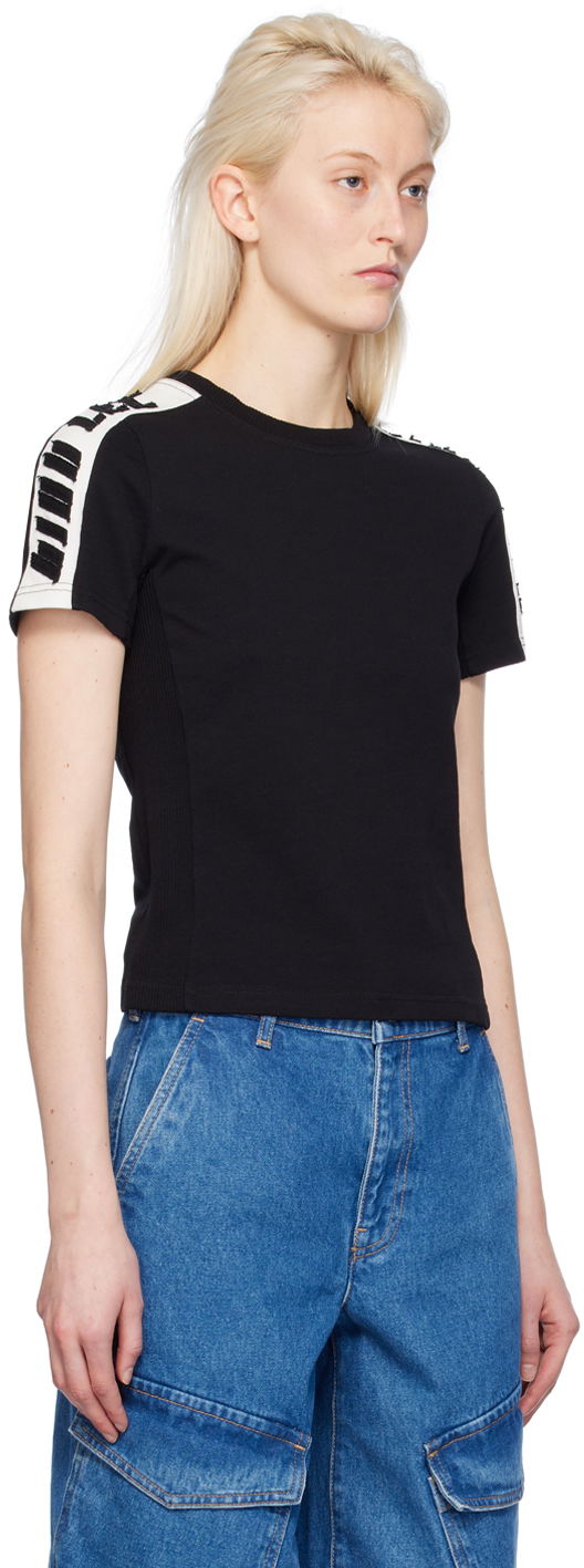 T-shirt Dion Lee Dion Lee Slim T-Shirt Svart | C3162PS24, 1