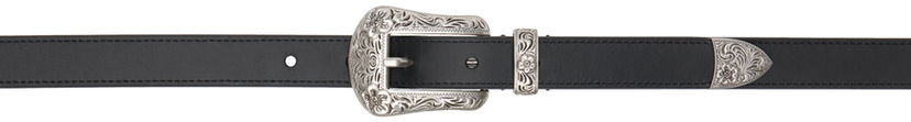 Bälten KENZO Western Leather Belt With Buckle Svart | FE68CE042L25
