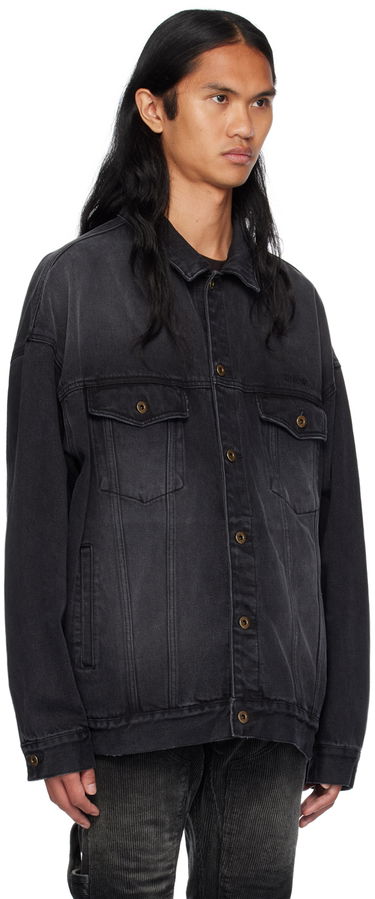 Jacka We11done Oversized Denim Jacket Svart | WD-DJ2-24-353-U-BK, 1