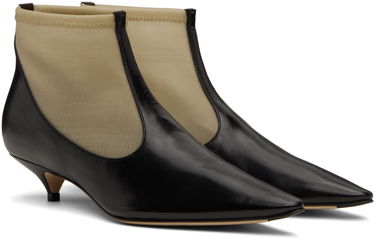 Kläder The Row The Row Mesh Kitten Heel Ankle Boots Svart | F1581-SL1W20, 3