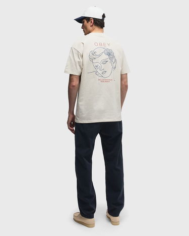 T-shirt OBEY Maximus T-Shirt Beige | 165264142-CRM, 2