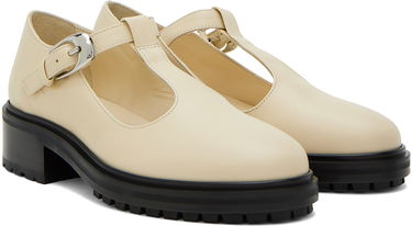 Skovård Aeyde Aeyde Roberta T-Bar Loafers Beige | A11-FL-GHVD45CH-123-100-001, 3