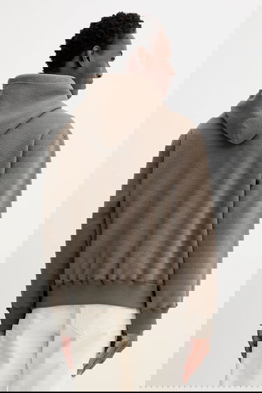 Sweatshirt Maison Margiela Fleece Hoodie with Embroidered Numbers Brun | SH0GU0028.M20126.809, 2