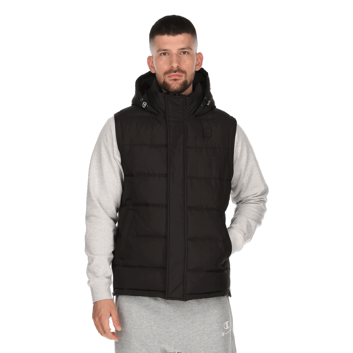 Väst Champion Padded Hooded Vest Svart | CHA213M513-01, 0