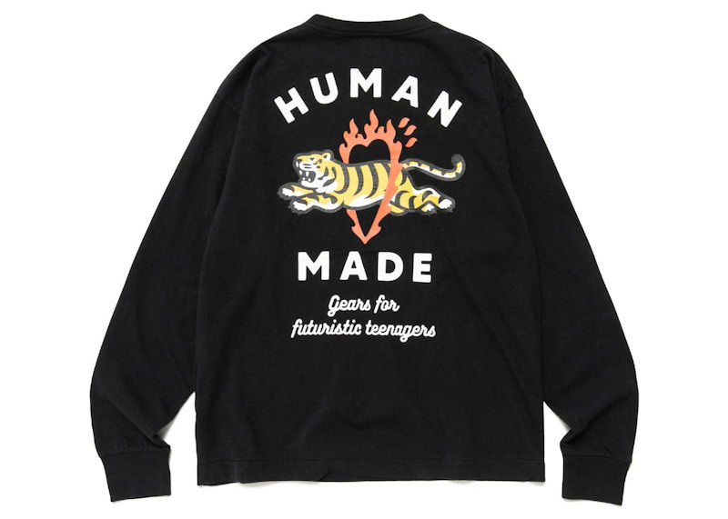 T-shirt Human Made Graphic L/S T-Shirt Svart | HM25CS029