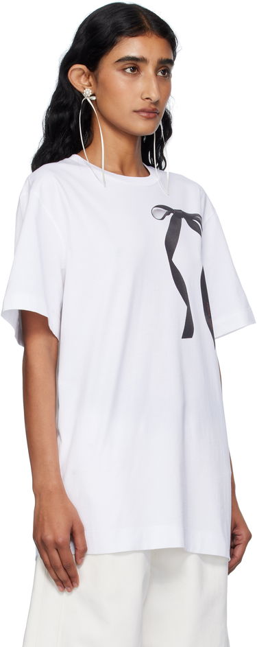 T-shirt Simone Rocha Simone Rocha Ribbon Bow Tail T-shirt Vit | 5195P55-W 0569, 1