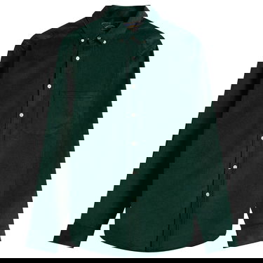 Skjorta Portuguese Flannel Lobo Button Down Corduroy Shirt Grön | AW25051-GRN, 0