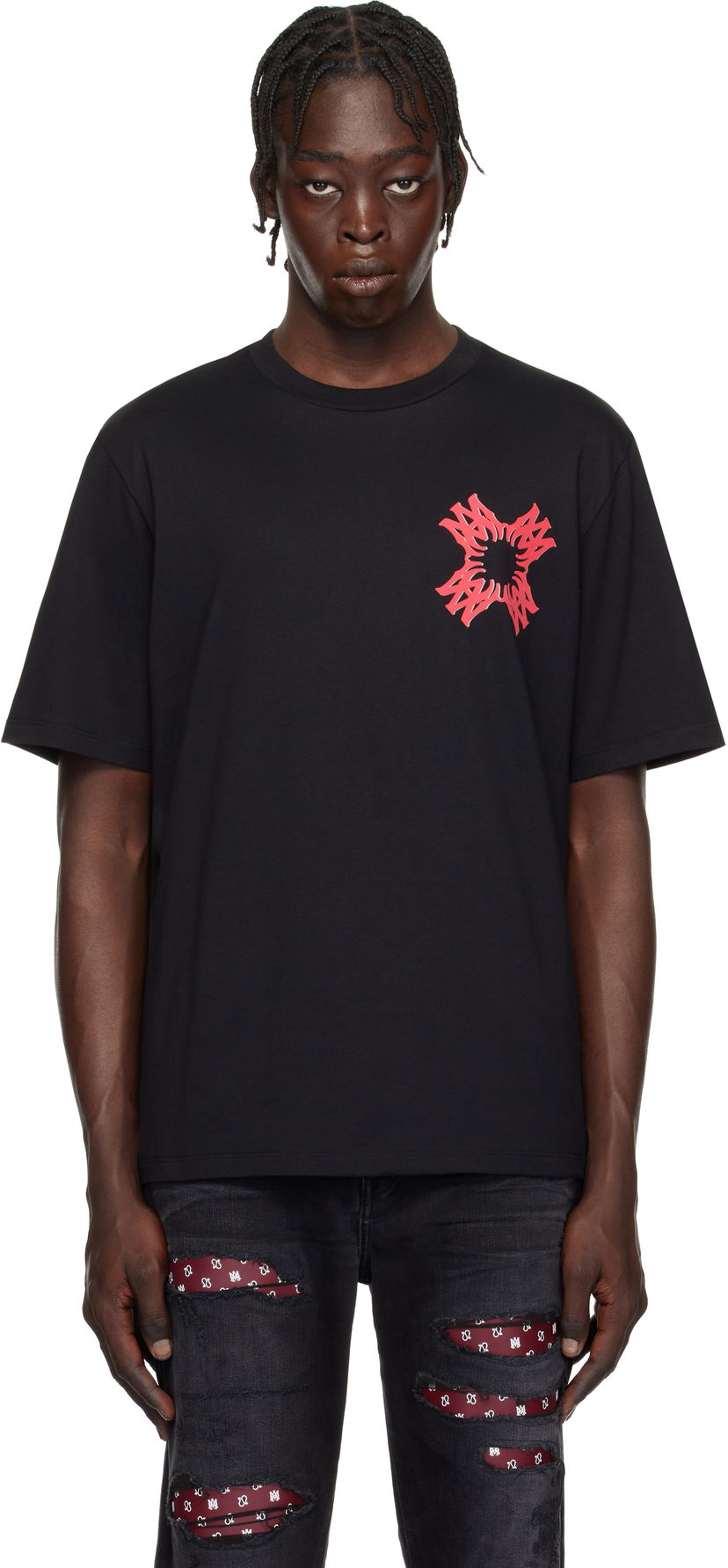 T-shirt AMIRI Quad Graphic T-Shirt Svart | AMJYTE1132