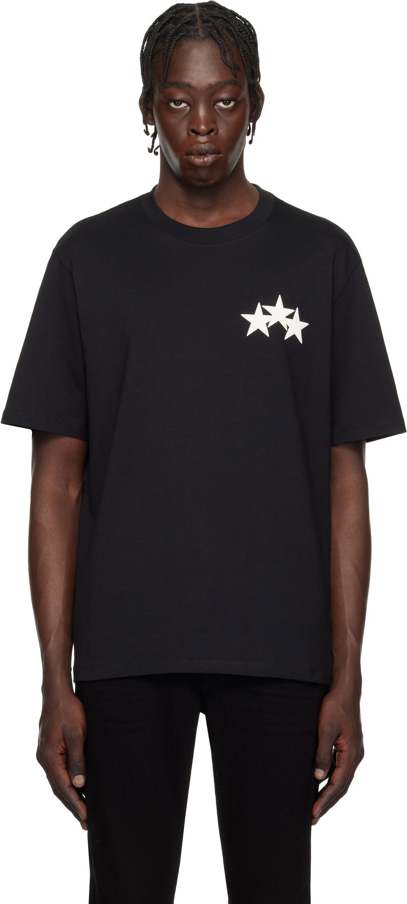 T-shirt AMIRI Three Star Graphic T-Shirt Svart | AMJYTE1148