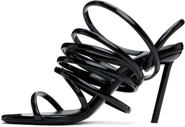 Sneakers och skor Alaïa ALAÏA Glossy Multistrap Stiletto Heel Sandals Svart | AA3S118TK049, 2
