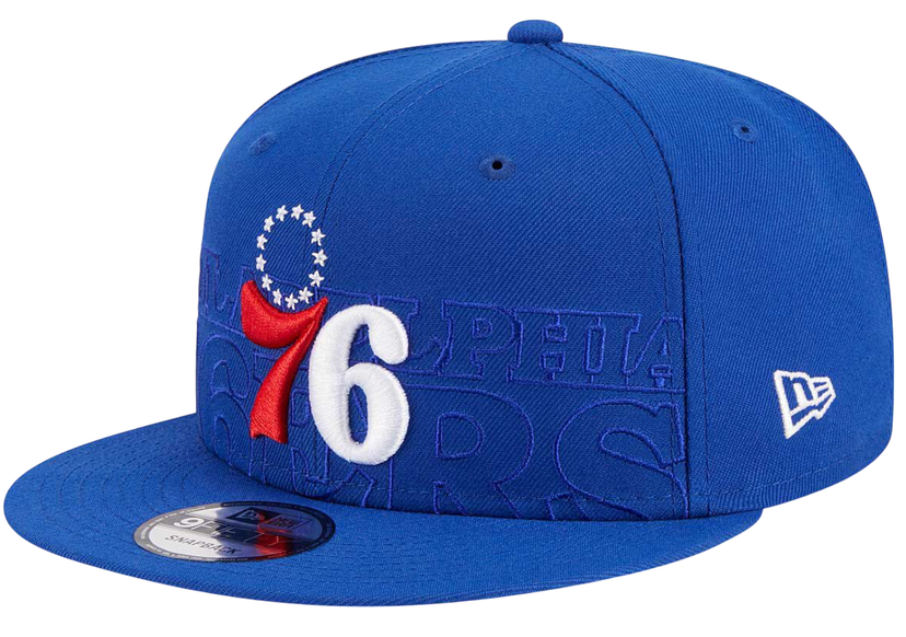 Keps New Era New Era Philadelphia 76ers Draft 9Fifty Snapback Cap Blå | 60360913-60360913