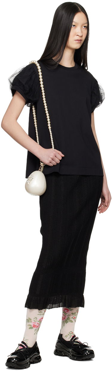 Skovård Simone Rocha Simone Rocha Classic Criss Cross Tracker Ballerinas Svart | HT19 0755, 4