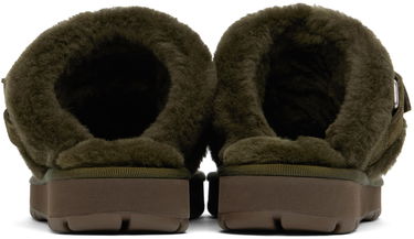 Kläder Burberry Burberry Chubby Suede & Shearling Slippers Grön | 8092549, 1