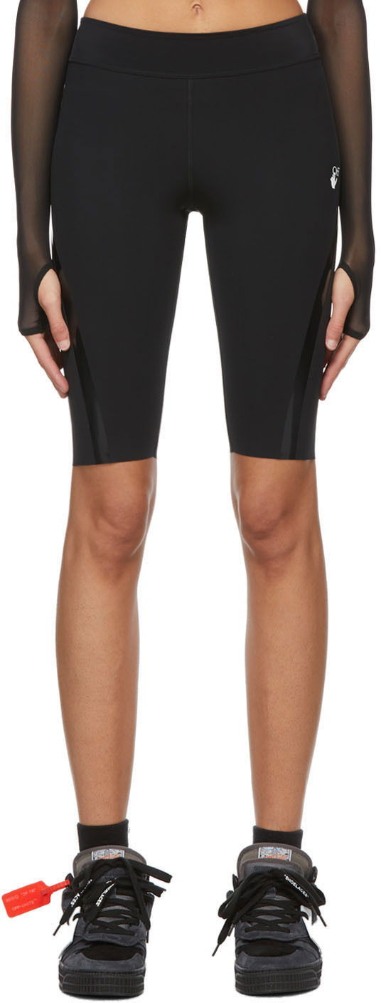 Shorts Off-White Off-White Athleisure Cycling Shorts Svart | OWVH011E20JER0011001