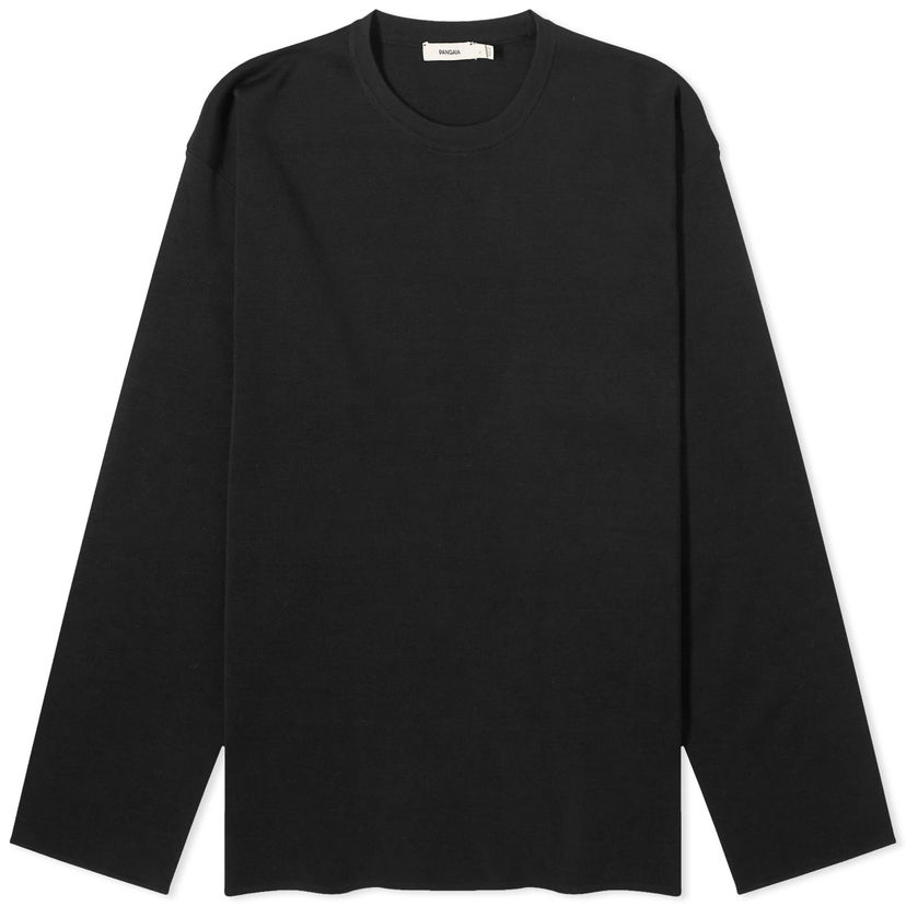 T-shirt PANGAIA Pangaia Regenerative Merino Knit Crew Neck Svart | 100012769868