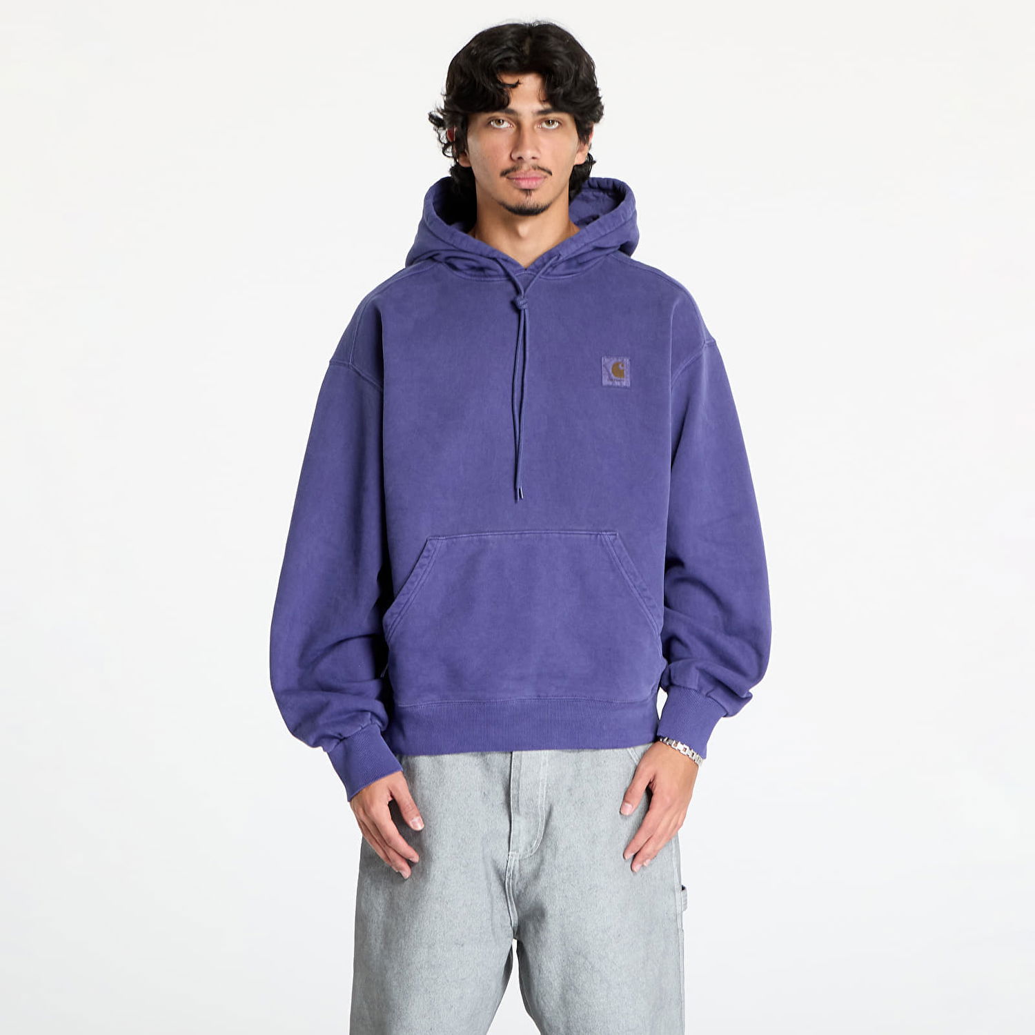 Sweatshirt Carhartt WIP Sweatshirt Hooded Vista Sweat UNISEX Aura Garment Dyed XS Purpur | I029523.2BZGD, 0