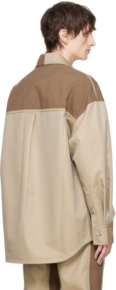 Skjorta Feng Chen Wang Feng Chen Wang Paneled Jacket Brun | FMS17JK13, 2