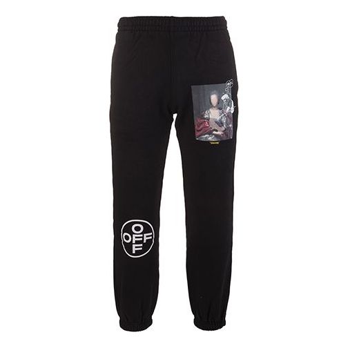 Träningsbyxor Off-White Mariana de Silva Logo Sweatpants Svart | OMCH022E19E300051088