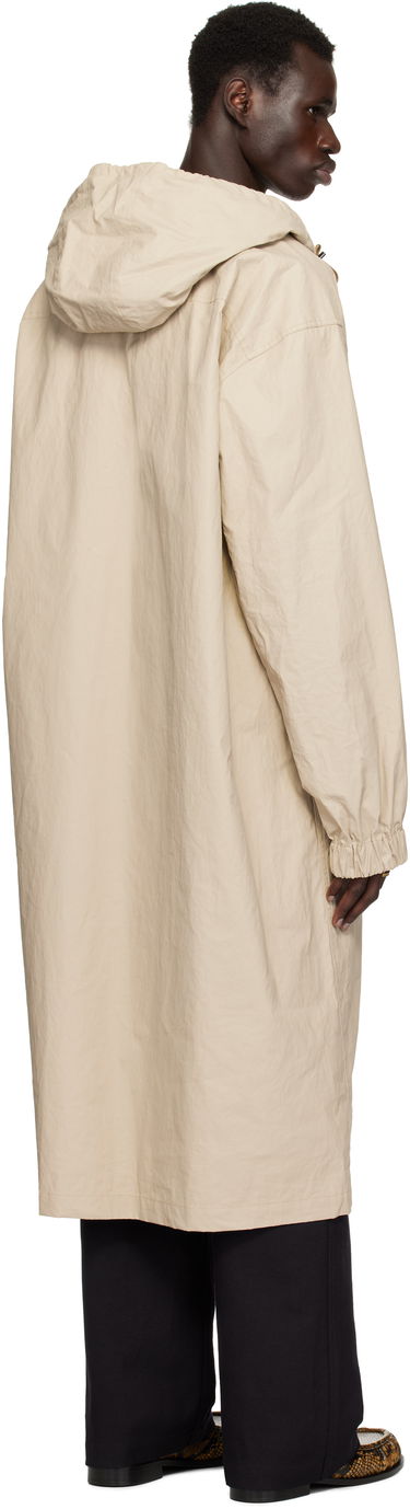 Regnrock Dries Van Noten Dries Van Noten Half-Zip Hooded Coat Beige | 251-020508-1285, 2