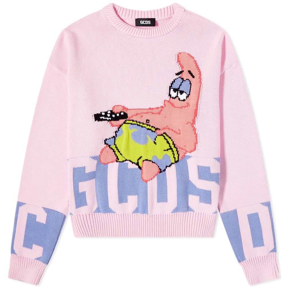 Sweater GCDS x Spongebob Patrick Star Low Band Logo Sweater Rosa | SB23M370073-06, 0