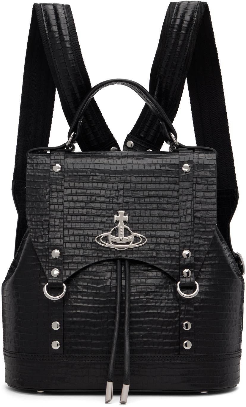Ryggsäck Vivienne Westwood Vivienne Westwood Max Small Backpack Svart | 4A030006U-L00C1-
