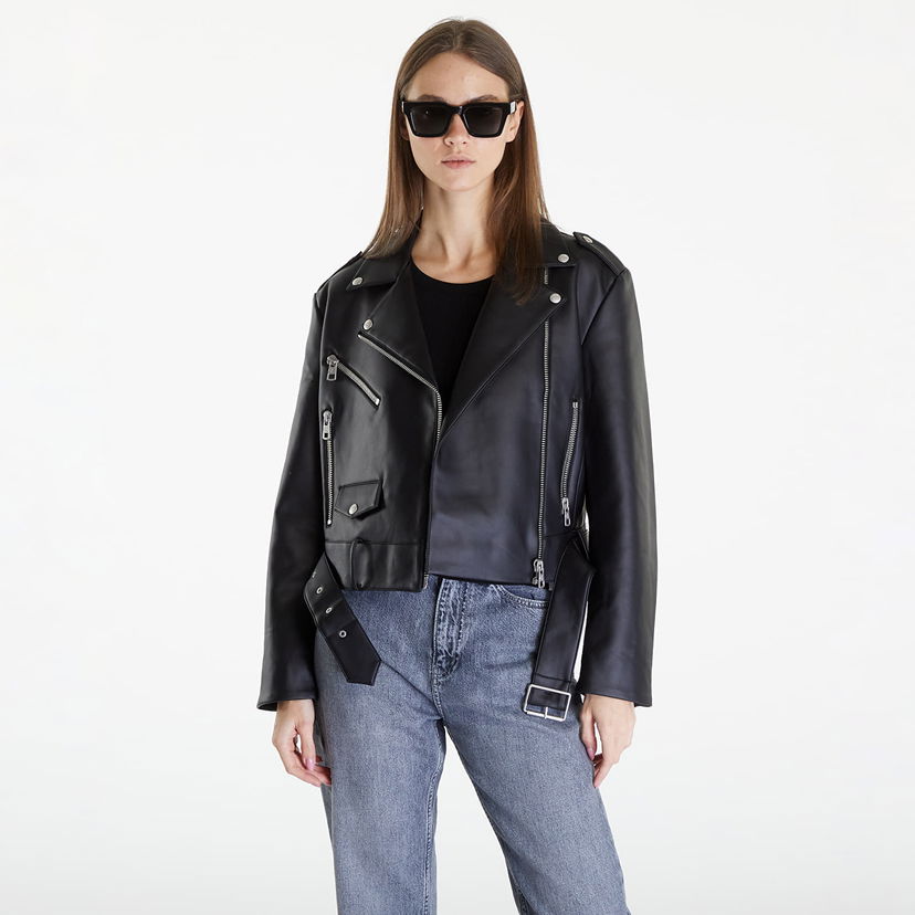 Jacka CALVIN KLEIN Classic Faux Leather Black Svart | J20J223448 BEH