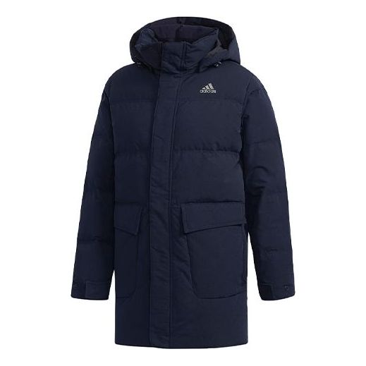 Parkas adidas Originals Str Mid Down Hooded Parka Mörkblå | CK0970