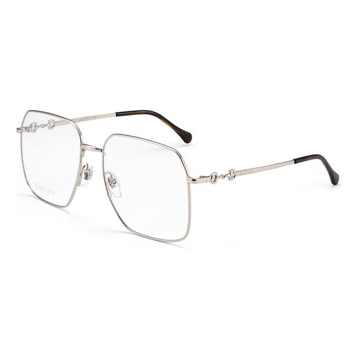 Solglasögon Gucci Gucci Horsebit Square Eyeglasses Metallisk | GG0952O-003