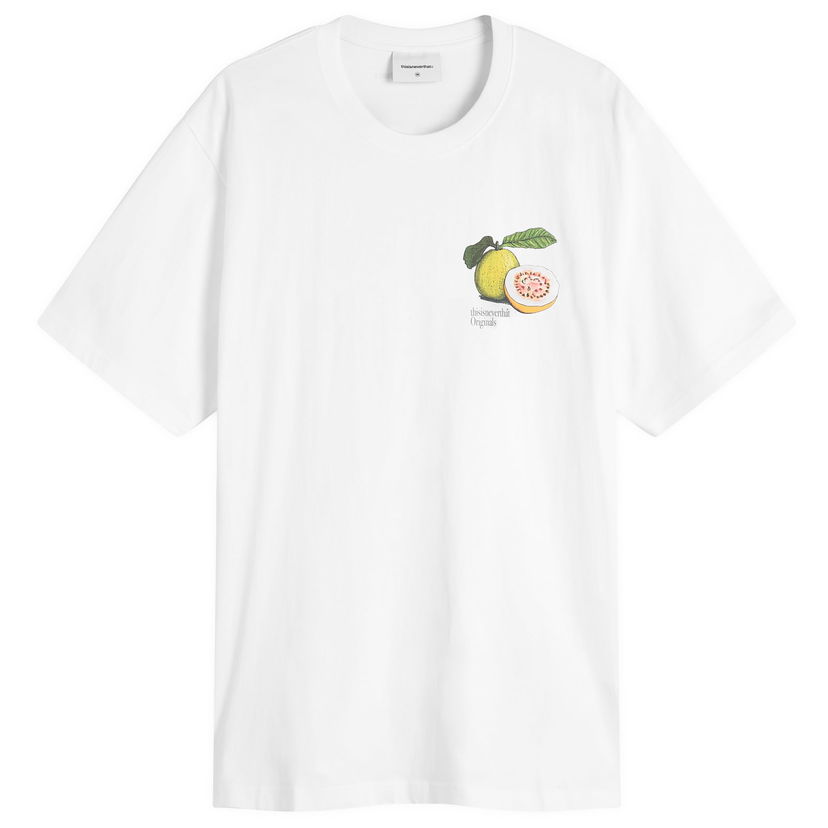 T-shirt thisisneverthat thisisneverthat Guava Graphic T-Shirt, Size Large Vit | TN253TTSST09-WHT