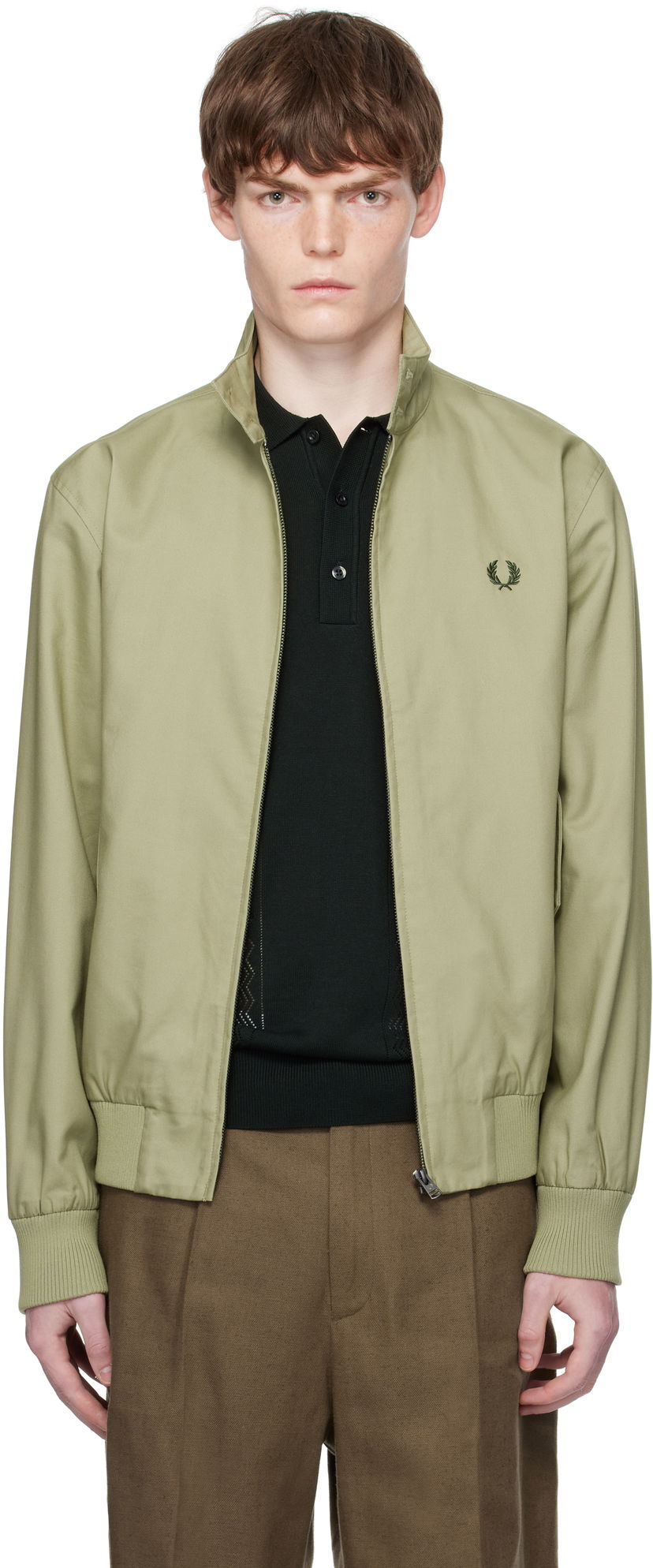 Jacka Fred Perry Fred Perry Classic Harrington Jacket Grön | J8568