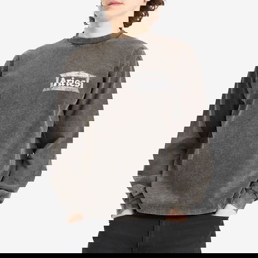 T-shirt Aries Aged Ancient Temple Graphic Long Sleeve T-Shirt, Size Large Grå | AR60141-BLK, 2