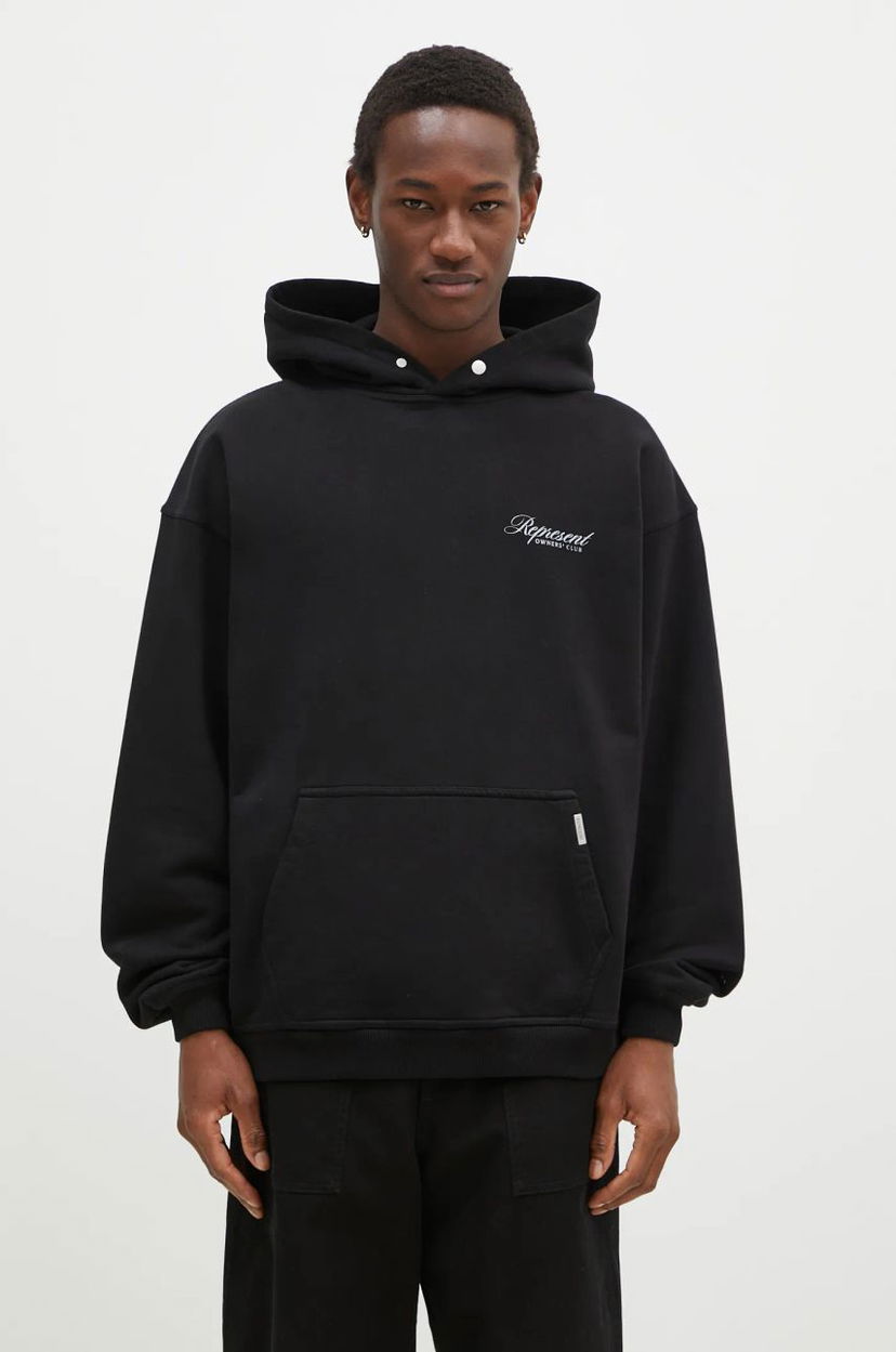 Sweatshirt Represent Clo Owners Club Script Hoodie Svart | OCM41200.001