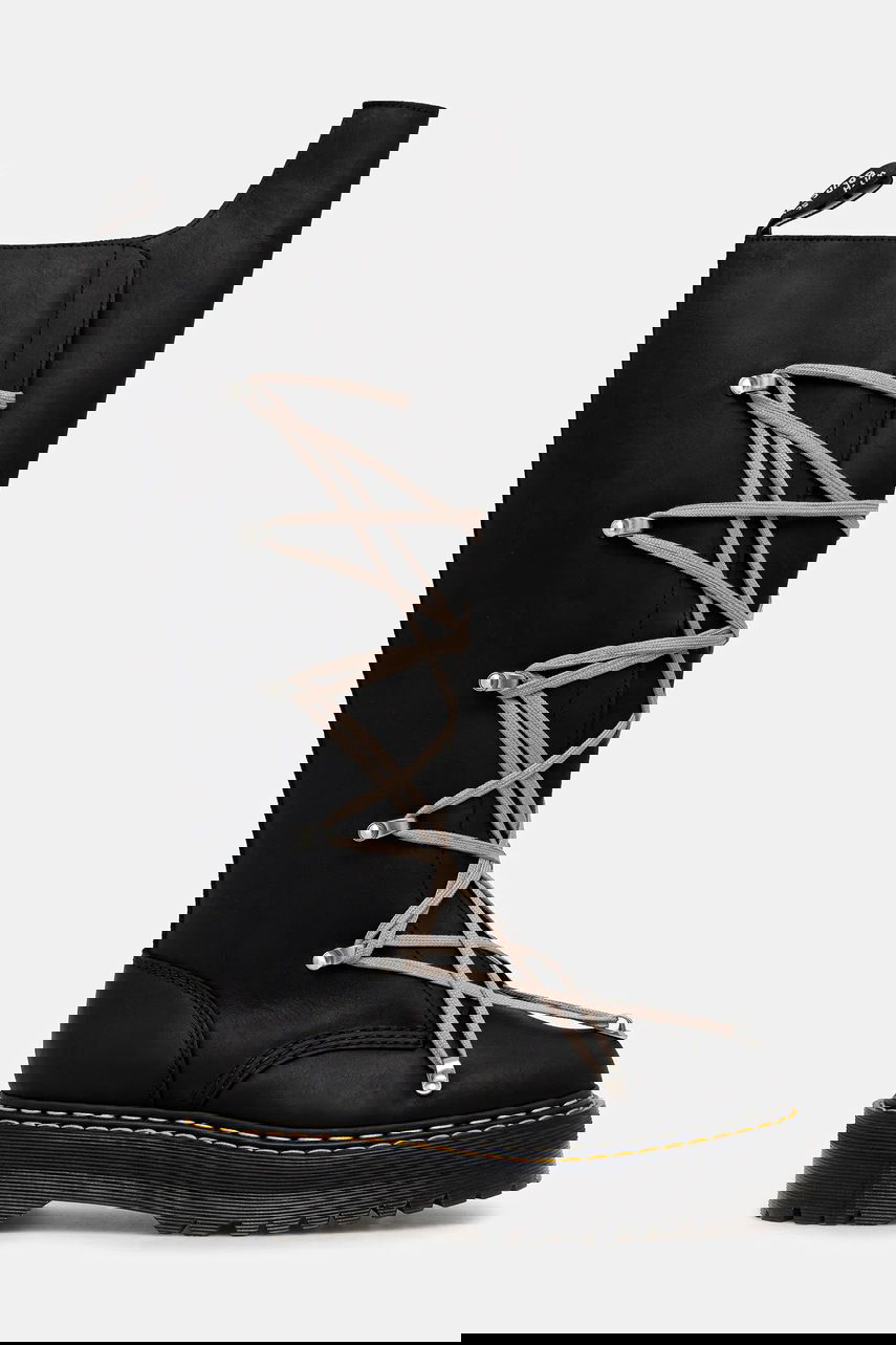 Sneakers och skor Rick Owens Rick Owens DRKSHDW 1B60 Quad Sole Pentalace Platform Boot Svart | DW02E6811.0001, 1