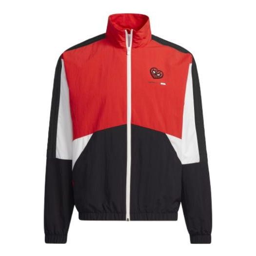 Vindjacka adidas Originals Spider-Man Colorblock Woven Stand Collar Jacket Flerfärgad | H55131