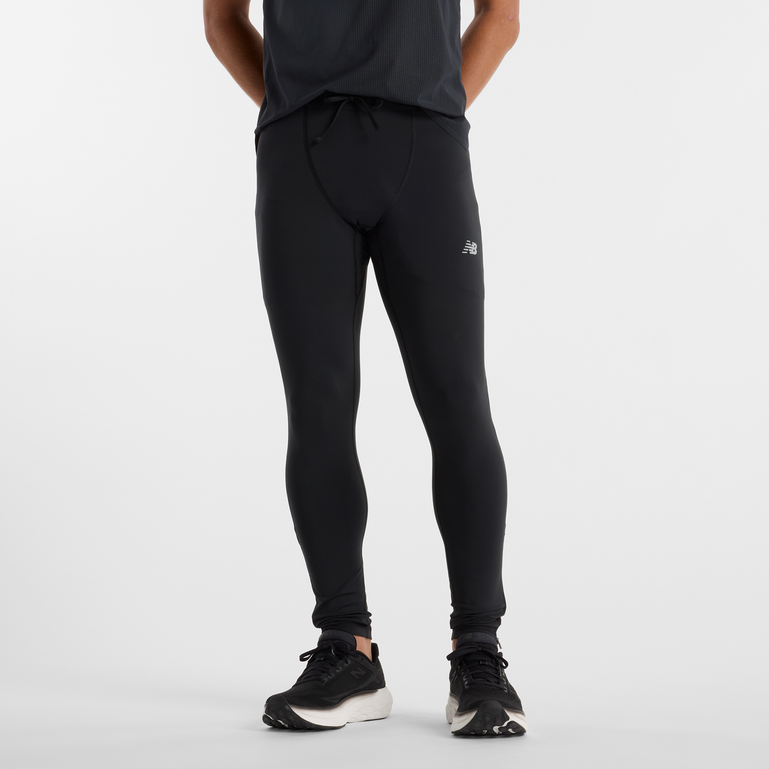 Damasker New Balance Men's Running Tights Svart | NBMP51237BK, 0