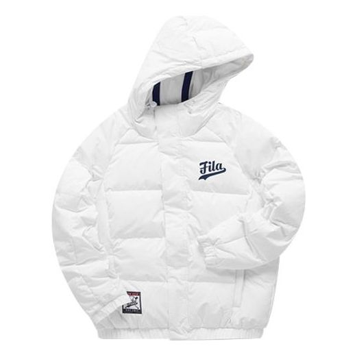 Pufferjacka FILA FUSION Logo Print Down Jacket Vit | T11M042902F-WT