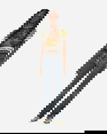 Crop top Ottolinger Mesh Graphic T-Shirt Gul | 100124 OTDRMS, 4