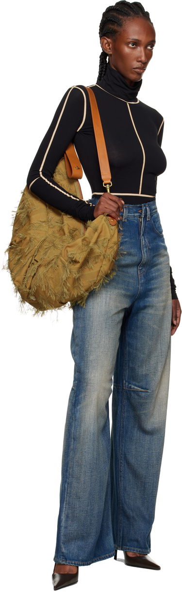 Kropp Maison Margiela MM6 Maison Margiela Long Sleeve Turtleneck Bodysuit Svart | S52NA0072 M20125, 4