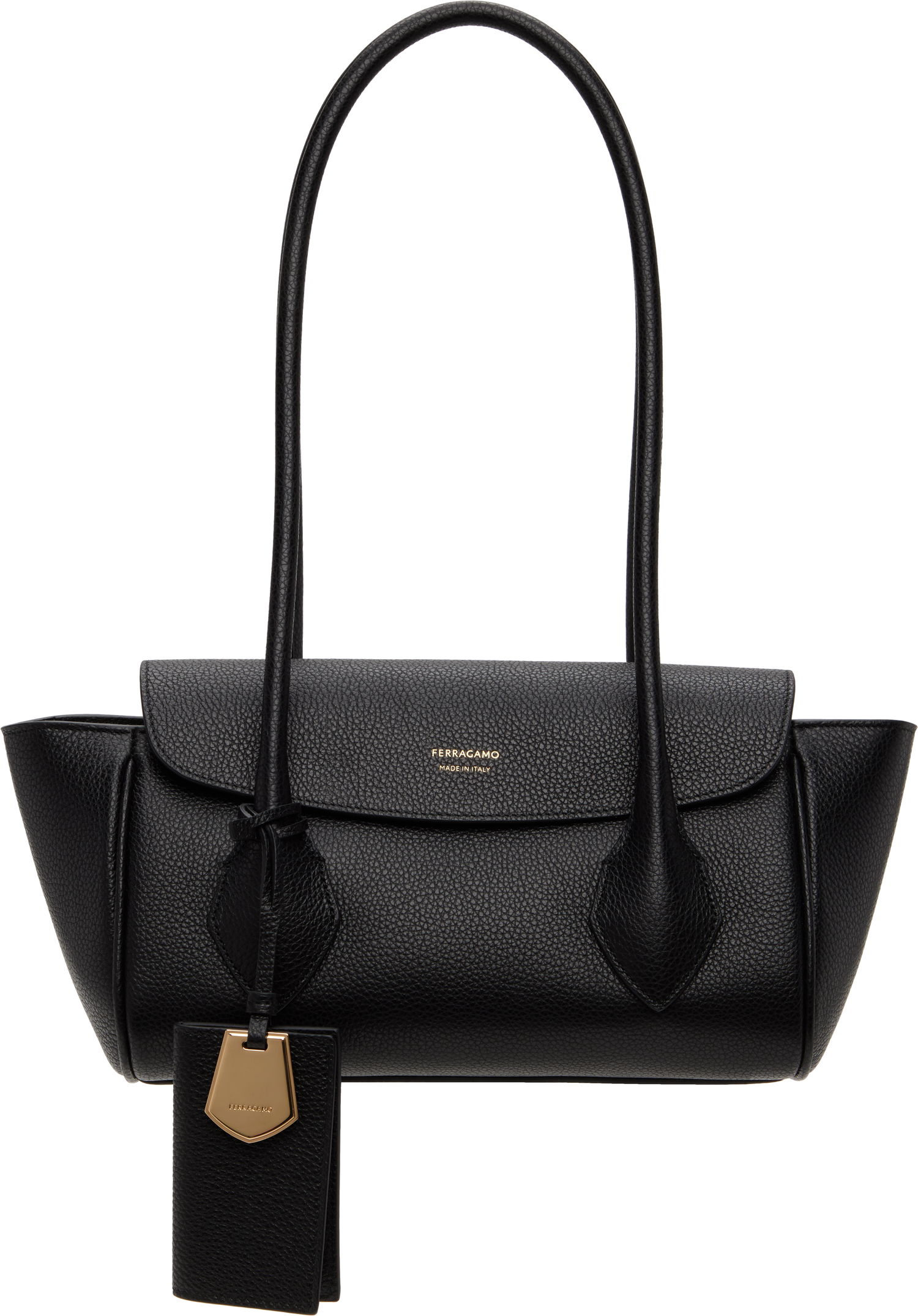 Tygpåse FERRAGAMO Ferragamo East-West S Tote Bag Svart | 773169, 0
