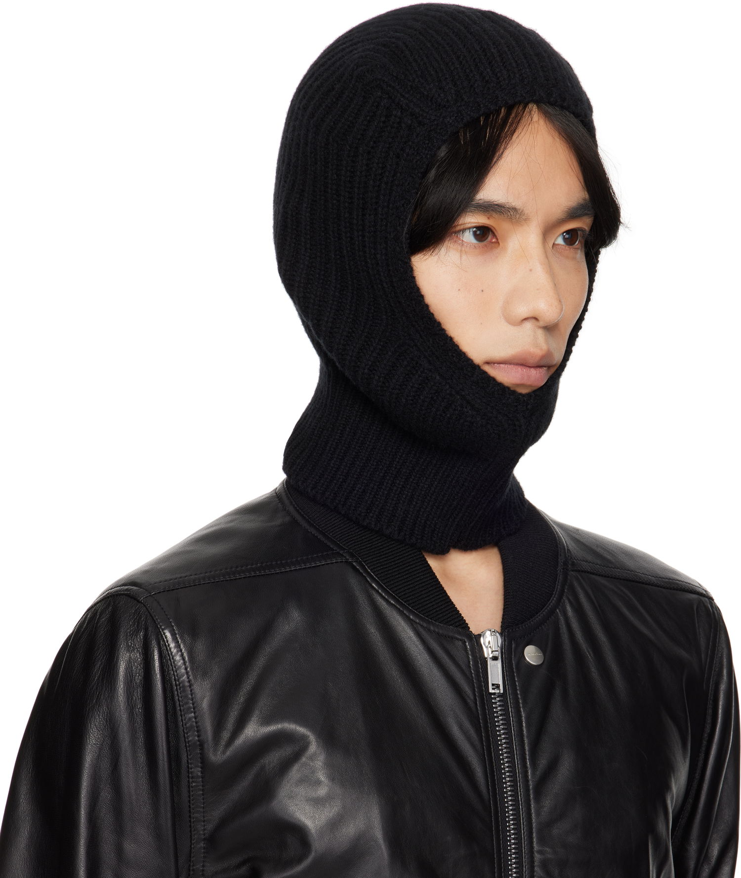 Hatt Rick Owens Rick Owens Concordians Sphinx Skull Balaclava Svart | RU02E1490 KWV, 1