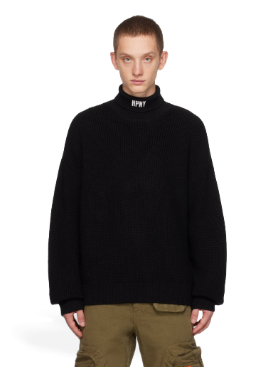 Sweater HERON PRESTON 'HPNY' Turtleneck Svart | HMHA006F23KNI0011001