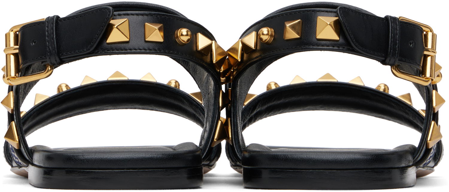 Kläder Valentino Valentino Garavani County Grape Embroidery Sandals Svart | 6W2S0LP2CQL, 1