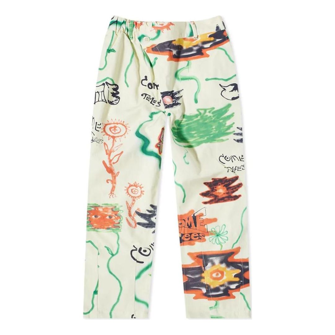 Byxor Converse Converse x Come Tees Triangle Front Floral Chino Pants Vit | 10023509-01, 0