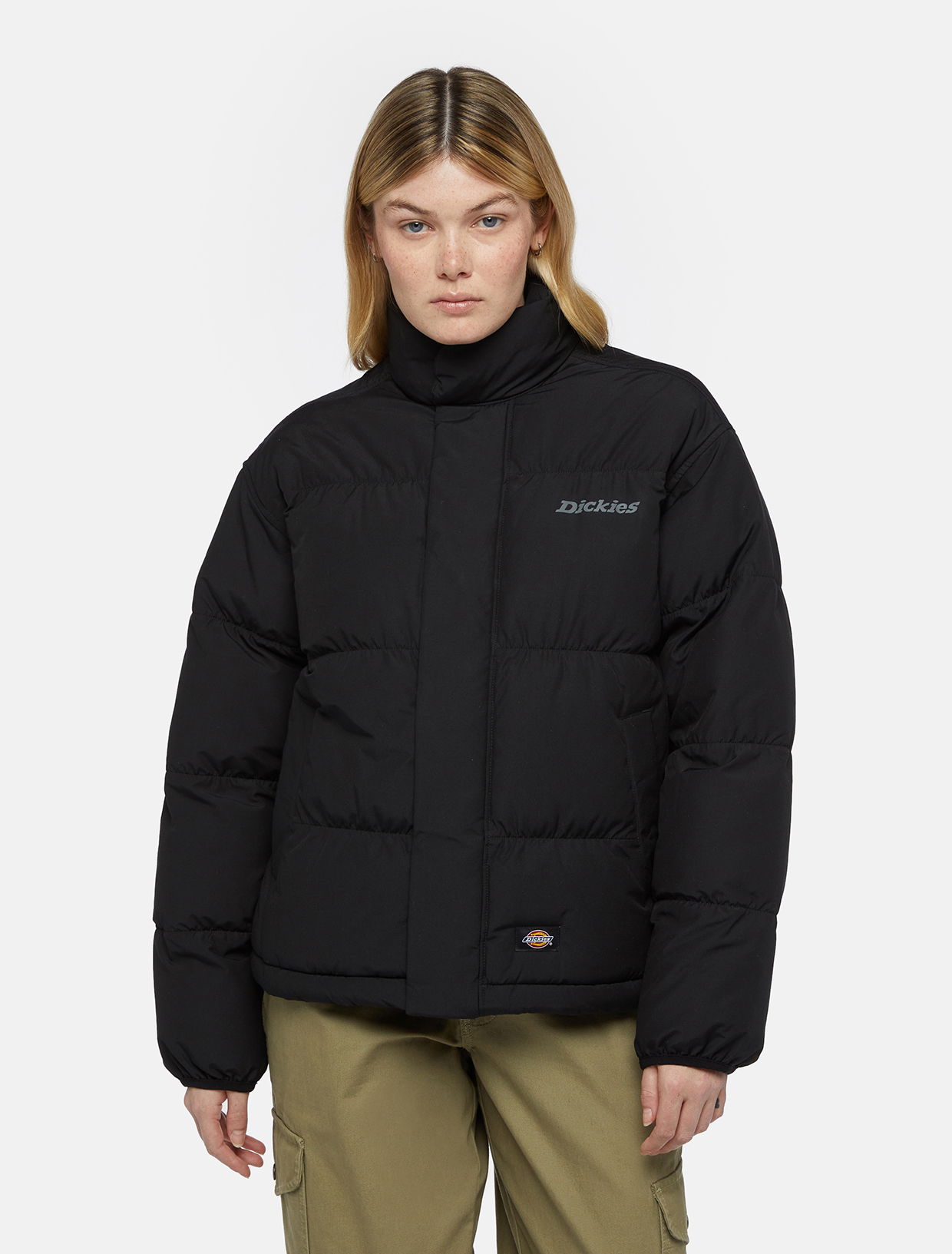 Pufferjacka Dickies Scobey Puffer Jacket Svart | 0A4Z36, 0