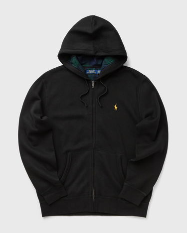 Sweatshirt Polo by Ralph Lauren Full-Zip Hooded Sweatshirt with Plaid Lining Svart | 710981467001, 0