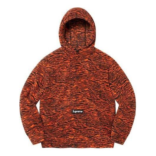 Sweatshirt Supreme Polartec Hooded Sweatshirt Orange | SUP-FW21-361