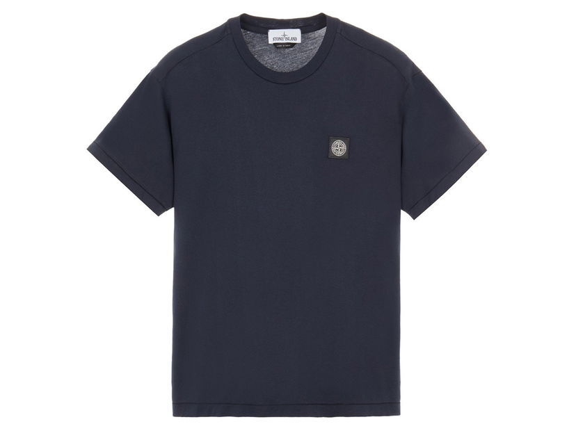 T-shirt Stone Island 60/2 Cotton Jersey Garment Dyed T-Shirt Mörkblå | 24113
