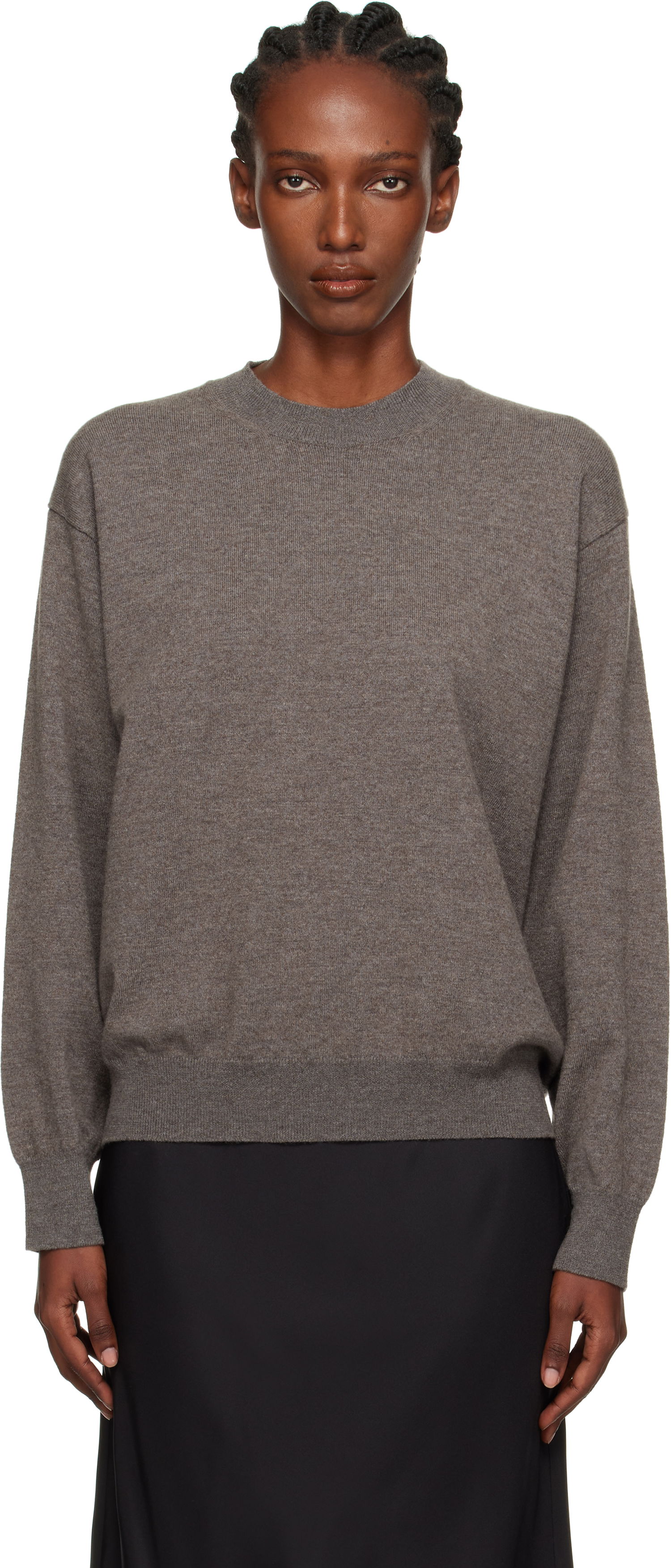 Sweater Róhe Róhe Crew-Neck Sweater Grå | 416-23-318, 0