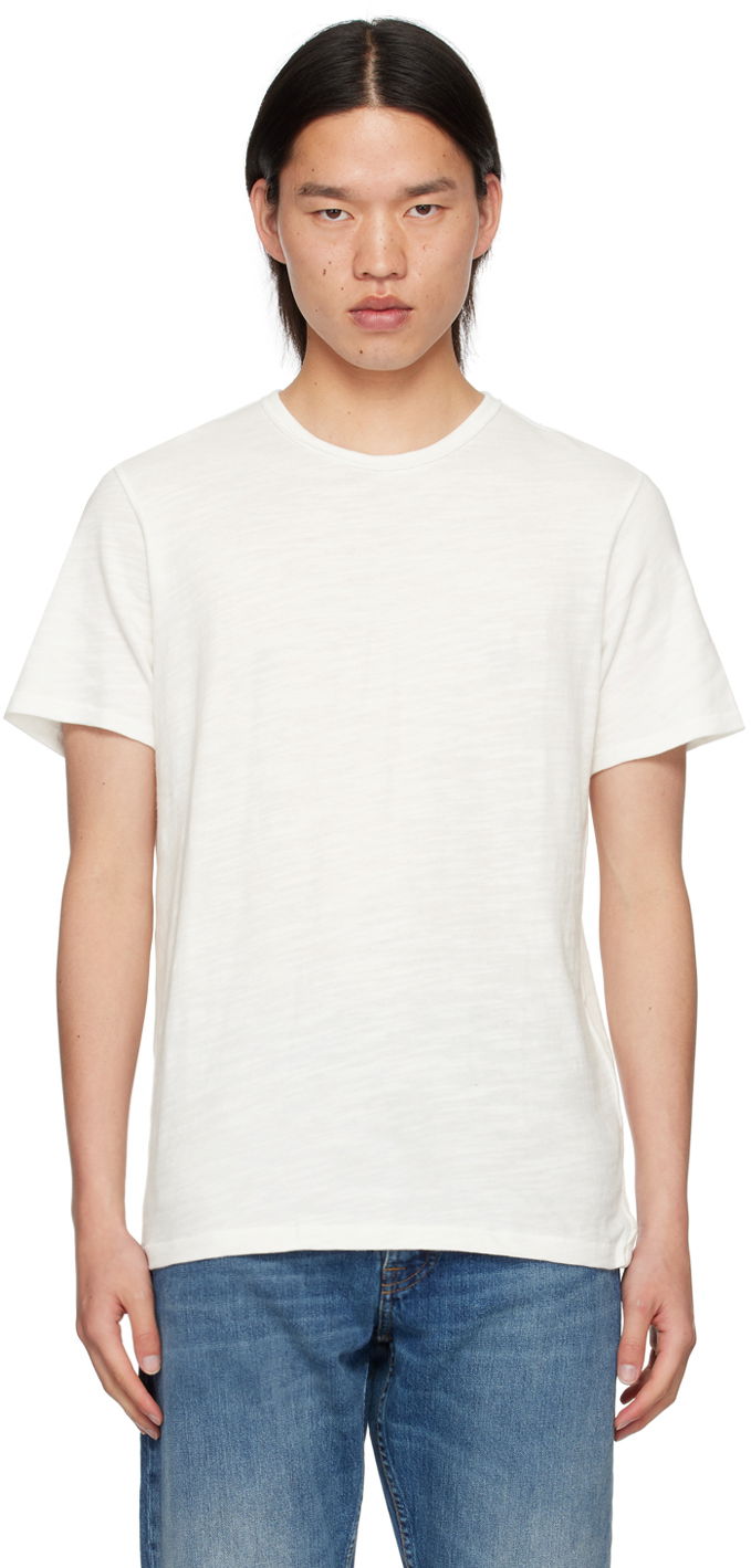 T-shirt rag & bone Rag & Bone Men's Crew Neck T-Shirt Vit | M000T046G