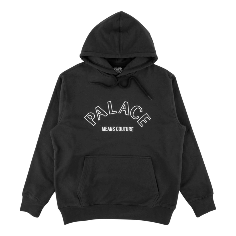 Sweatshirt Palace Couture Hoodie Svart | P14HD052